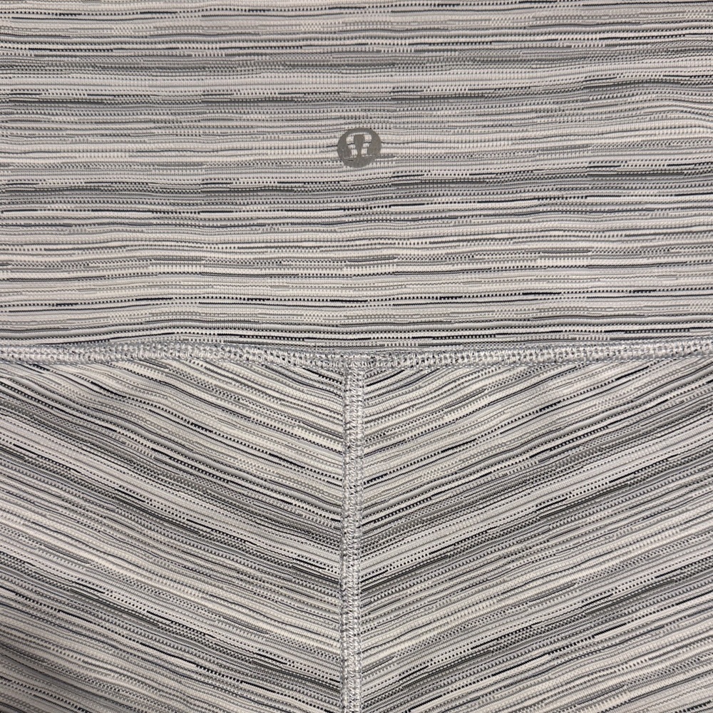 Lululemon Athletica Gray Striped Leggings
